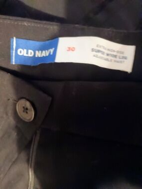 Old Navy Black Extra High Waisted Drapey Trouser Super Wide Leg Plus Size 30